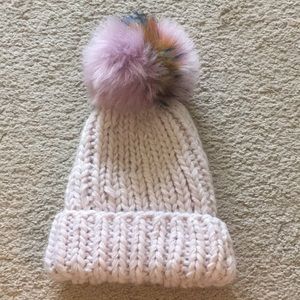 Norla Canada - Blush Pink Faux Fur Pom Hat